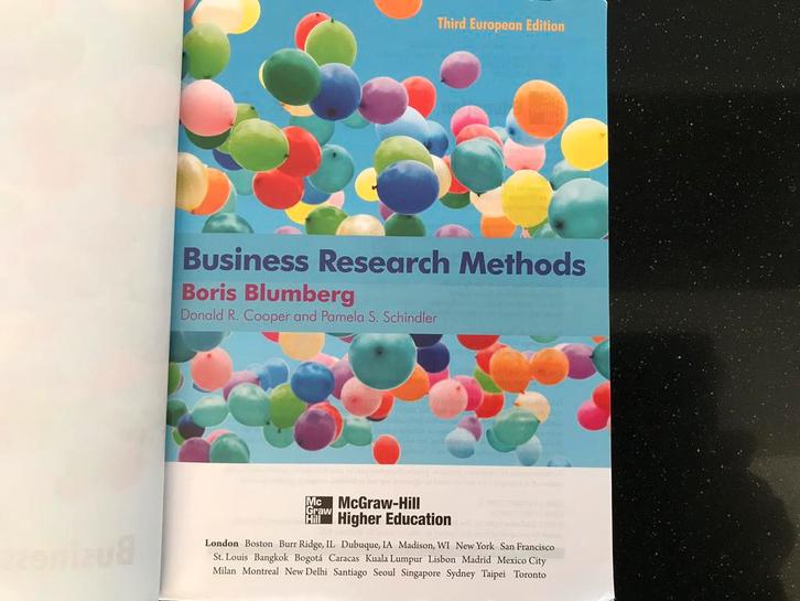 Business Research Methods, Boeken, Economie, Management en Marketing, Zo goed als nieuw, Management, Ophalen of Verzenden