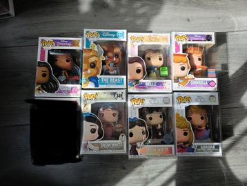 7 verschillende Disney Princess Funko Pops  beschikbaar voor biedingen