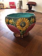 Prachtige franse vaas / pot / jardinière majolica, Antiek en Kunst, Ophalen of Verzenden
