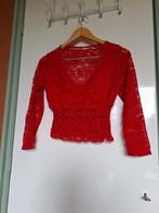 Rood top kant S, Ophalen of Verzenden, Zo goed als nieuw, Maat 38/40 (M), Rood