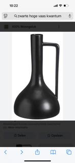 Grote vaas Kwantum, Huis en Inrichting, Woonaccessoires | Vazen, Zwart, Ophalen of Verzenden, Minder dan 50 cm, Glas