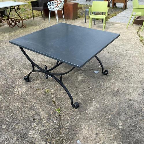 Granieten Tuintafel - Stalen Frame - 115x115x73cm, Tuin en Terras, Tuintafels, Nieuw, Vierkant, Overige materialen, Ophalen of Verzenden