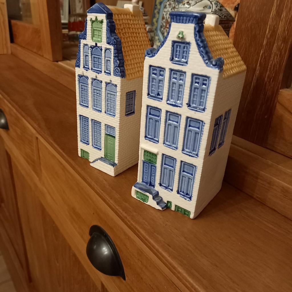 Elesva Delftsblauwe grachtenpandjes, Ophalen of Verzenden