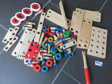 Baufix houten constructie set 2 80delig, vintage beschikbaar voor biedingen