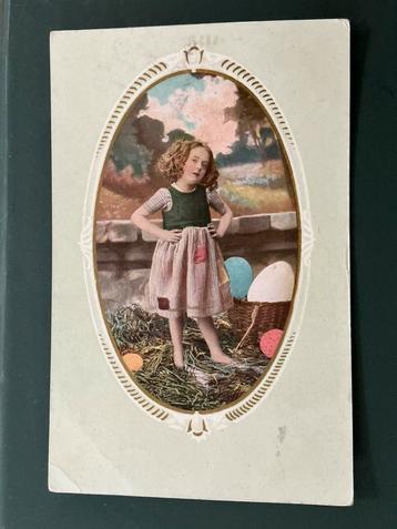 Oude Ansichtkaart gelopen met postzegel. beschikbaar voor biedingen