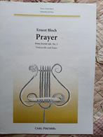 Ernest Bloch Prayer fron Jewish Life, voor cello en piano, Klassiek, Ophalen of Verzenden, Zo goed als nieuw, Artiest of Componist