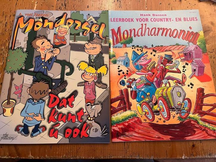 Leerboek Mondharmonica - Country & Blues, Muziek en Instrumenten, Bladmuziek, Zo goed als nieuw, Les of Cursus, Blues, Mondharmonica