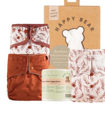 Nieuw! Happy Bear Probeerpakket Wasbare Luiers beschikbaar voor biedingen