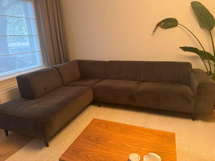 Design Hoekbank, Huis en Inrichting, Banken | Bankstellen, Gebruikt, Hoekbank, Vierpersoons of meer, 250 tot 300 cm, 75 tot 100 cm