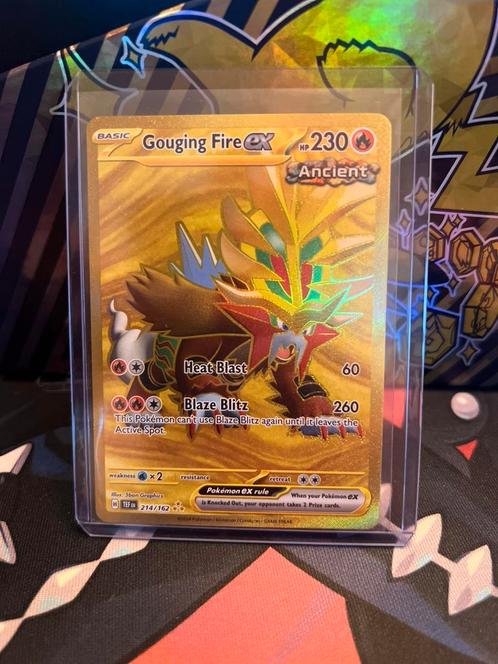 Gouging fire 214 temperol force, Hobby en Vrije tijd, Verzamelkaartspellen | Pokémon, Zo goed als nieuw, Meerdere kaarten, Ophalen of Verzenden