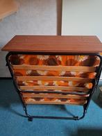 Vintage Opklapbed, Gebruikt, Eenpersoons, 80 cm, 190 cm of minder