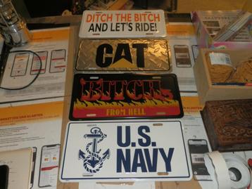 Emaille bordjes CAT US NAVY