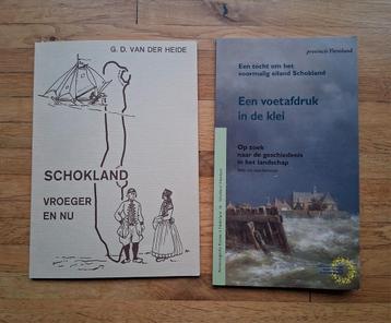 2 boekjes schokland vroeger&nu en voetafdruk in de klei  beschikbaar voor biedingen