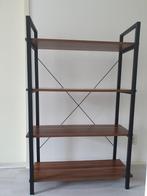 Industriële Wandkast met Houten Planken, Huis en Inrichting, Kasten | Boekenkasten, Ophalen, Met plank(en), 100 tot 150 cm, Zo goed als nieuw