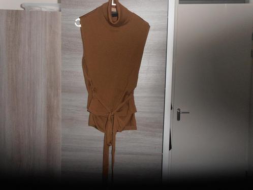 Annette Gortz m truitje of top met col, Kleding | Dames, Truien en Vesten, Zo goed als nieuw, Maat 38/40 (M), Bruin, Ophalen of Verzenden