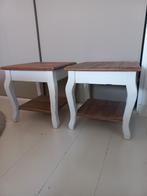 Twee leuke bijzettafels, Ophalen, Minder dan 45 cm, Minder dan 55 cm, Gebruikt