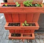 Pallet plantenstandaard met meerdere bakken, Tuin en Terras, Ophalen, Tuin, Minder dan 60 cm, Zo goed als nieuw