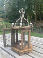 Riverdale houten windlicht met glas, Huis en Inrichting, Woonaccessoires | Kandelaars en Kaarsen, Ophalen of Verzenden, Hout, 50 tot 75 cm
