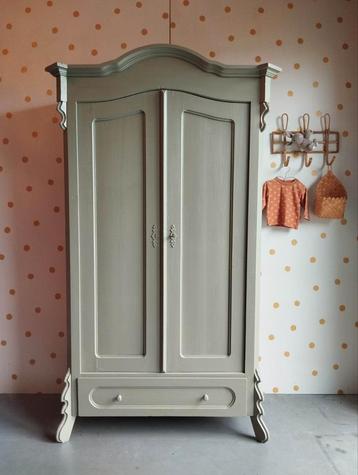 Vintage kledingkast / hang-leg / Biedermeier linnenkast  beschikbaar voor biedingen