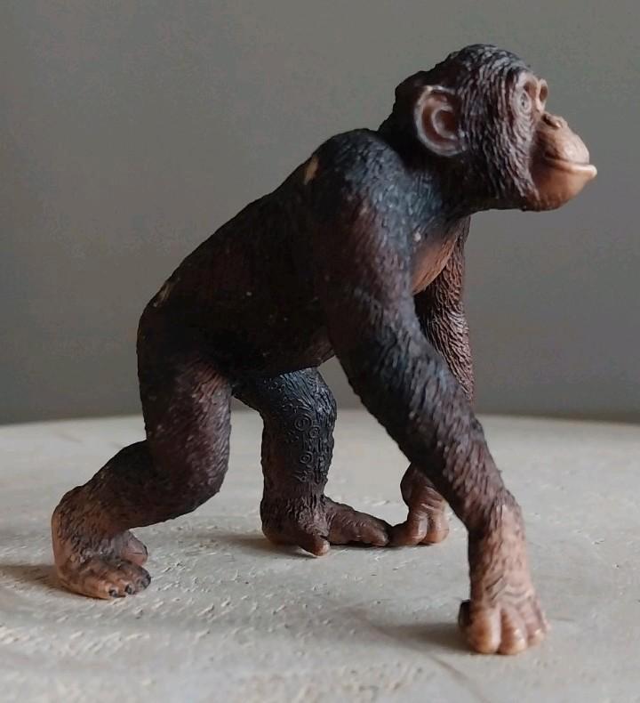 Schleich chimpansee, Verzamelen, Dierenverzamelingen, Zo goed als nieuw, Beeldje of Figuurtje, Wild dier, Ophalen of Verzenden
