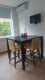 Eettafel/ barset Bjursta bartafel Ikea zwart, Huis en Inrichting, Tafels | Eettafels, 50 tot 100 cm, 100 tot 150 cm, Modern, Zo goed als nieuw