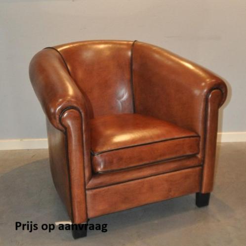 Lounge Atelier schapenlederen meubels nieuw en gebruikt, Huis en Inrichting, Fauteuils, Zo goed als nieuw, Leer, Ophalen