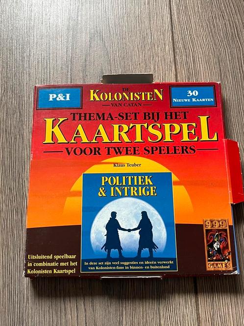 Kolonisten van catan kaarstspel politiek en intrige, Hobby en Vrije tijd, Gezelschapsspellen | Kaartspellen, Nieuw, Ophalen of Verzenden