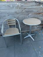 balkontafeltje met twee stoelen, Ophalen of Verzenden, Rechthoekig