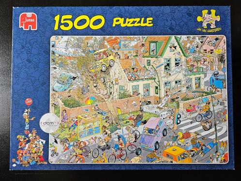 Jan van Haasteren De Storm 1500 stukjes, Hobby en Vrije tijd, Denksport en Puzzels, Gebruikt, Legpuzzel, 500 t/m 1500 stukjes