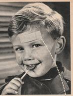 retro reclame 1959 Hansaplast pleisters jongetje met lolly, Verzamelen, Verzenden, Overige typen
