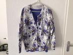 Lila T-Shirt met vest bloemen maat 40/42, Ophalen of Verzenden, Zo goed als nieuw, Maat 42/44 (L), Paars