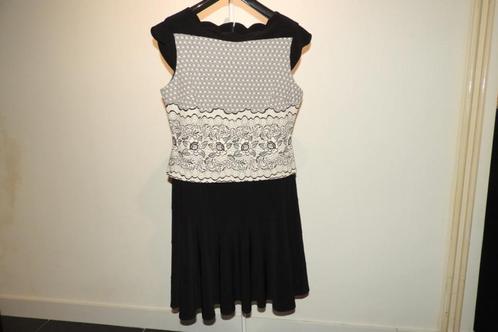 Joseph Ribkoff jurk lijfje in print zwierige rok Nieuw D46, Kleding | Dames, Jurken, Nieuw, Maat 46/48 (XL) of groter, Zwart, Knielengte