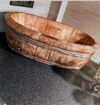 Mooie Olijfbak / Houten Bak, Ophalen, Gebruikt, Schaal, Ovaal