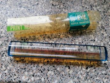 Vintage Super Eye Print Reader Loep in Verpakking beschikbaar voor biedingen