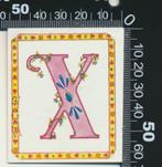 Sticker: X, Ophalen of Verzenden, Zo goed als nieuw, Bedrijf of Vereniging