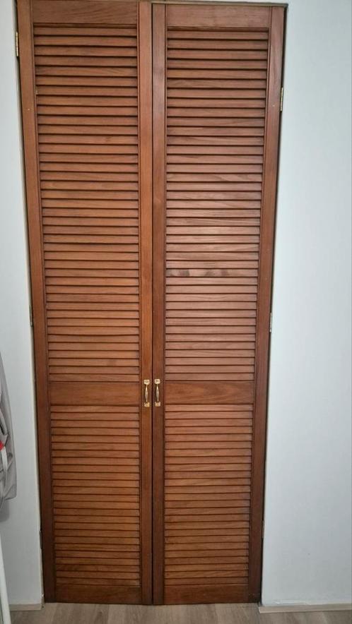 Louvre Deuren - Houten Kastdeuren, Doe-het-zelf en Verbouw, Deuren en Horren, Gebruikt, Binnendeur, 200 tot 215 cm, Minder dan 80 cm