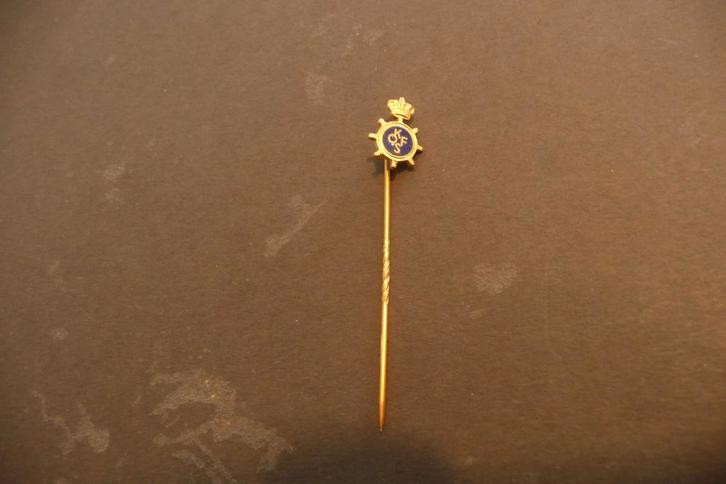 Speldje scheepvaart KOFS (verguld??) Kon Begeer Voorschoten, Verzamelen, Scheepvaart, Zo goed als nieuw, Overige typen, Motorboot