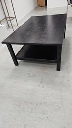 Zwarte grenen salontafel IKEA, Huis en Inrichting, Ophalen, Gebruikt, 100 tot 150 cm, 50 tot 100 cm