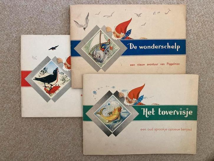 Antieke boeken Piggelmee, 3 exemplaren, jaren '50, compleet., Antiek en Kunst, Antiek | Boeken en Bijbels, Ophalen of Verzenden