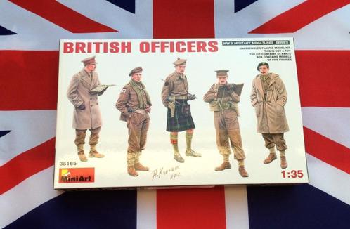 MiniArt	35165	British Officers	1/35	NO BOX, Hobby en Vrije tijd, Modelbouw | Figuren en Diorama's, Nieuw, 1:35 tot 1:50, Ophalen of Verzenden
