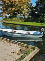 Sloep motorboot visboot + motor + elektro motor + trailer, Watersport en Boten, Ophalen of Verzenden, Zo goed als nieuw, Minder dan 10 pk