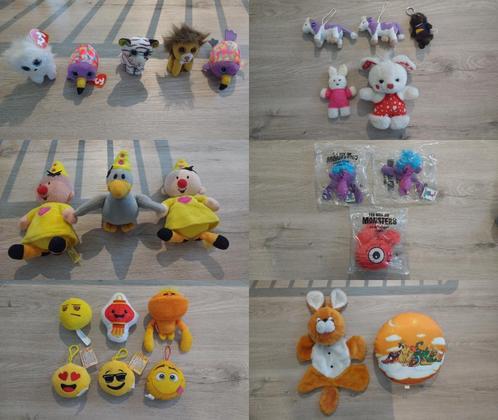 Doos met 24 knuffels/pluchen dieren etc., Kinderen en Baby's, Speelgoed | Knuffels en Pluche, Zo goed als nieuw, Ophalen