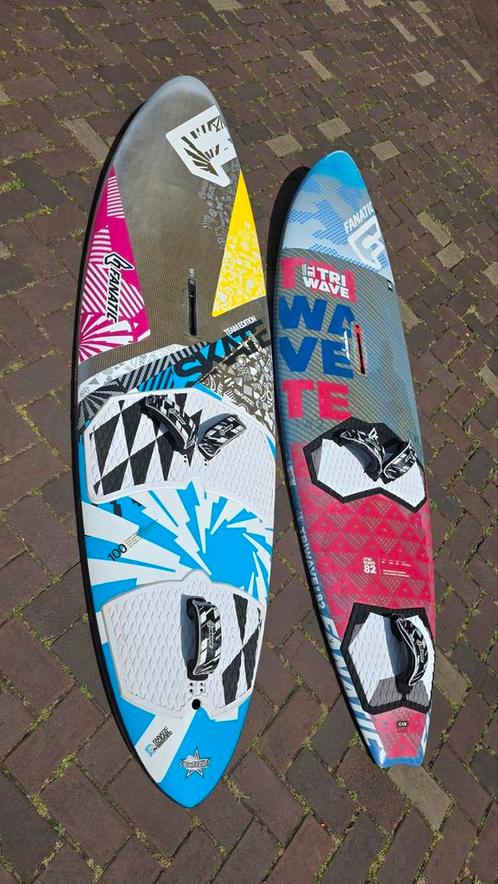 Fanatic triwave 82L en skate 100L, Watersport en Boten, Windsurfen, Gebruikt, Plank, Ophalen