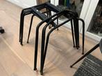 6 Gubi Beetle Stoelen - Zwart - Italiaans Design, Ophalen, Kunststof, Gebruikt, Zwart