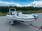 Yam 380 TAF RIB + Yamaha F50 (60PK upgrade) 126 UREN!!!, Watersport en Boten, Rubberboten, Ophalen, Yam, Zo goed als nieuw, Benzine