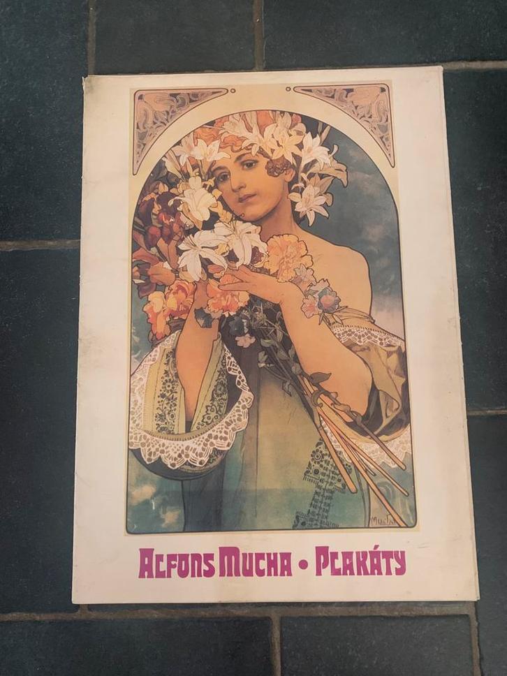 Posters van Alfons Mucha, Verzamelen, Posters, Gebruikt, Overige onderwerpen, A1 t/m A3, Rechthoekig Staand, Ophalen of Verzenden