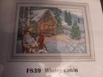 Winterhuisje Borduurpakket - Nieuw 14CT Aida, Ophalen of Verzenden, Nieuw, Handborduren, Borduurpakket