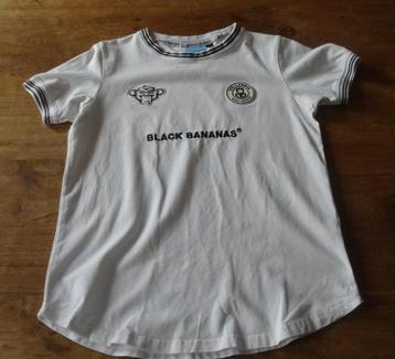 Mooi wit shirt met zwarte accenten (152) BLACK BANANAS beschikbaar voor biedingen