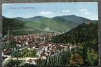 Thann mit Engelsburg, 1916, Duitse veldpost 2. Masch.Gew.Kom, Verzenden, Voor 1920, Gelopen, Politiek en Historie