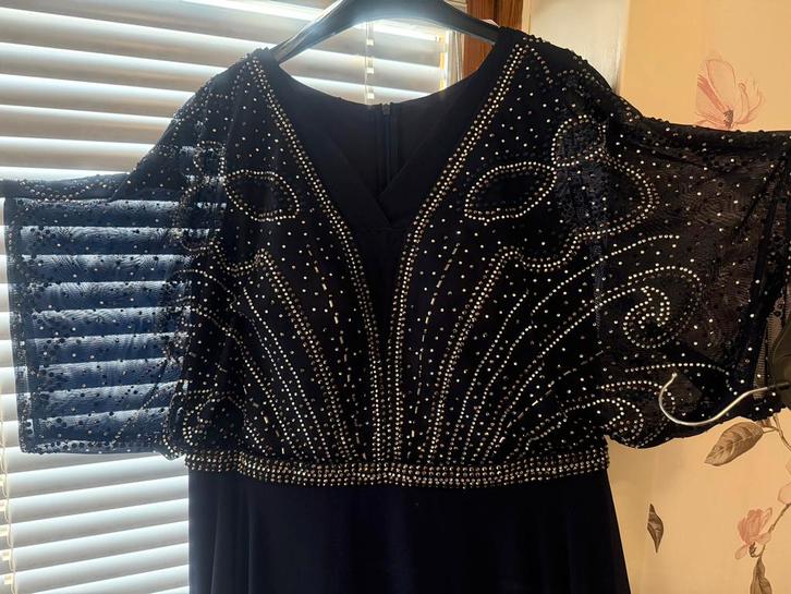 Abiye, Kleding | Dames, Gelegenheidskleding, Zo goed als nieuw, Overige typen, Maat 42/44 (L), Blauw, Ophalen of Verzenden